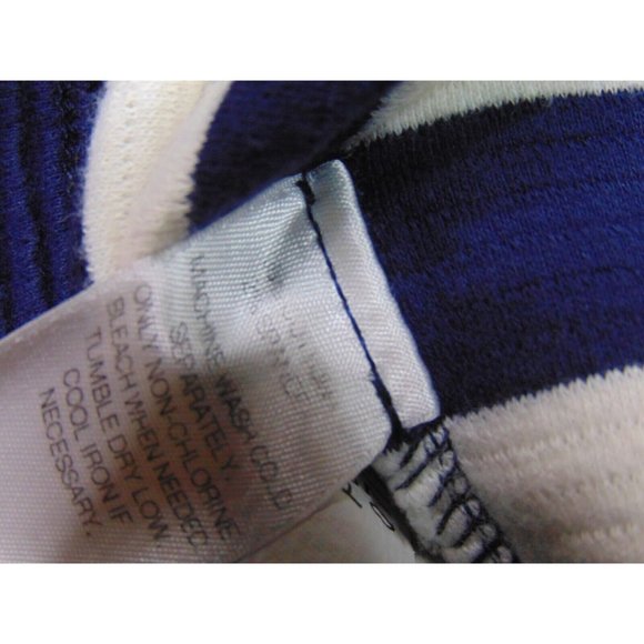 Vineyard Vines Women Size 10 Mid Length Dress Striped Corduroy Blue Short Sleeve - Picture 8 of 8